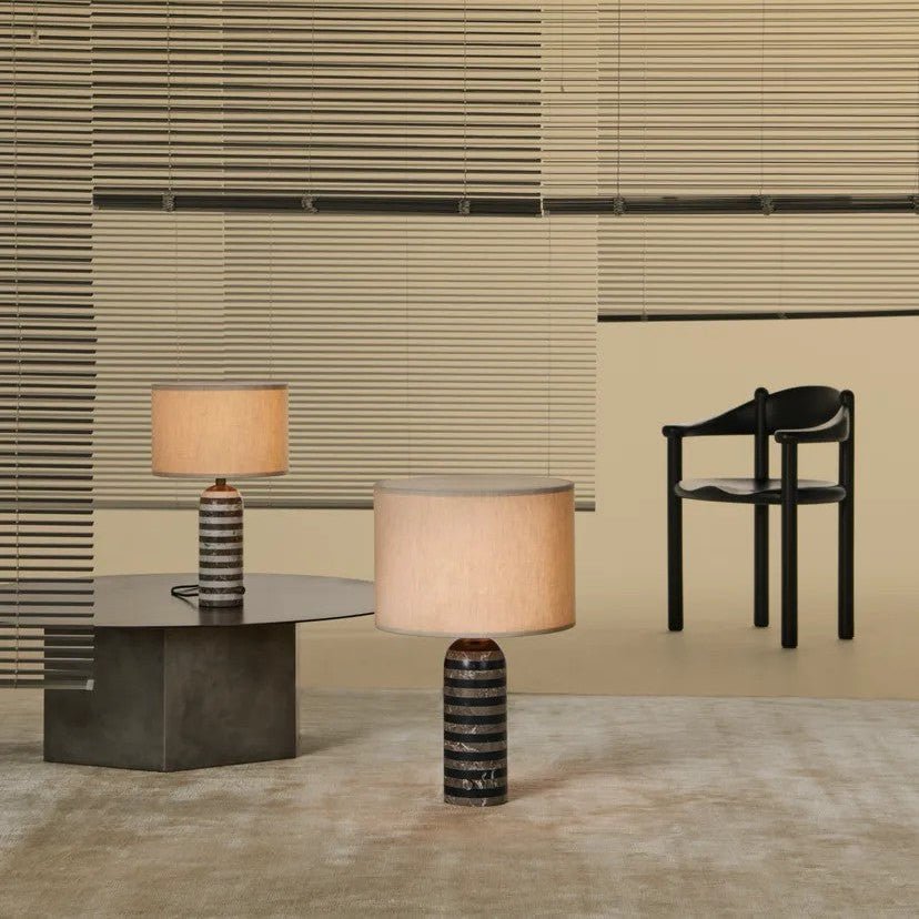 Tuxedo Marble Table Lamp