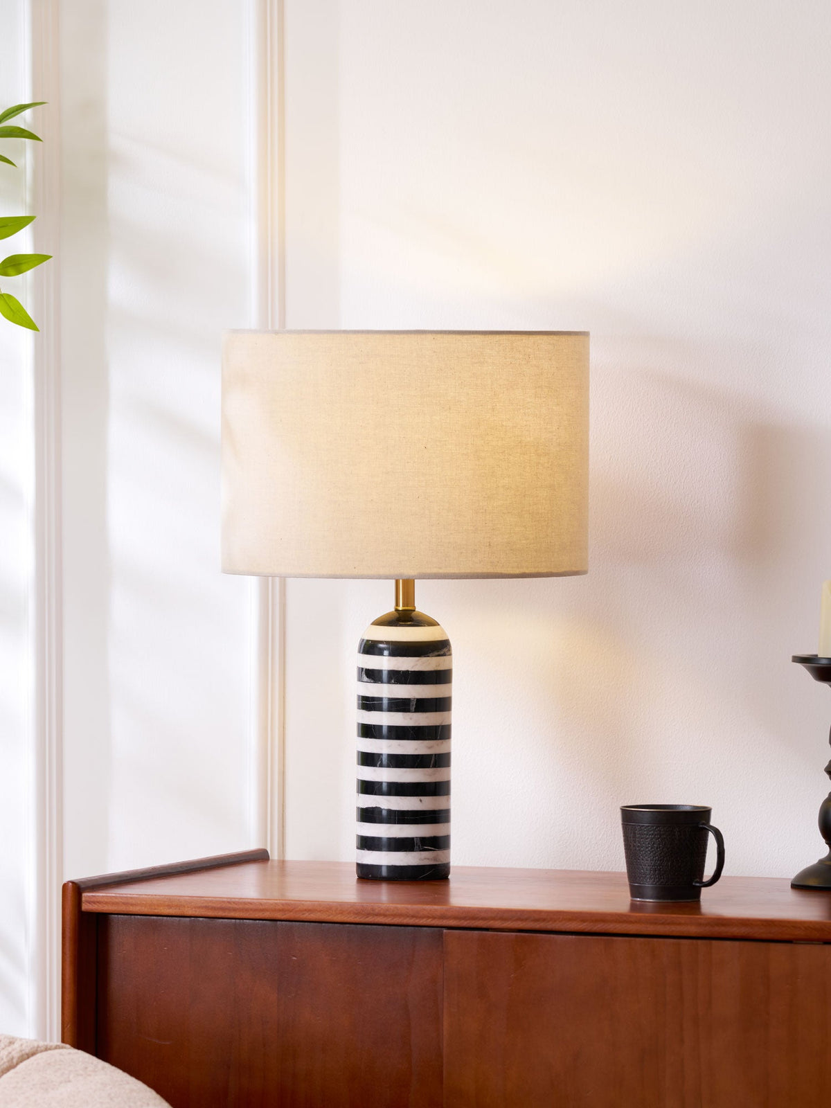 Tuxedo Marble Table Lamp