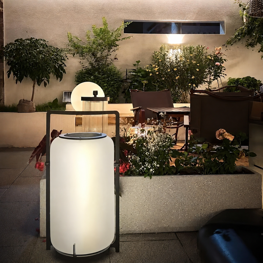 Twilight Lantern Solar Outdoor Table Lamp