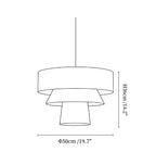 Twine Tiered Rope Pendant Lamp