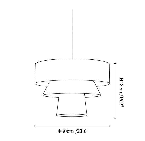 Twine Tiered Rope Pendant Lamp