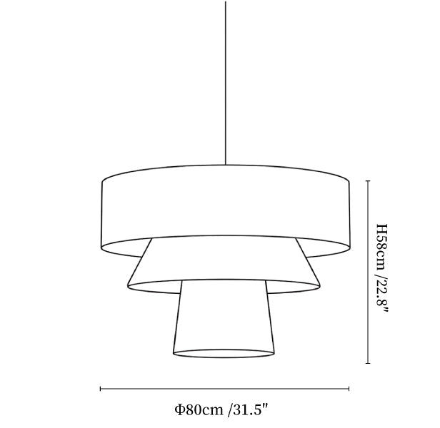 Twine Tiered Rope Pendant Lamp