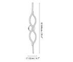 Twist Brass Wall Light