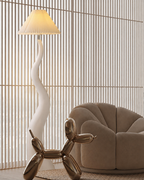 Twisted Pleated Floor Lamp