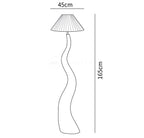 Twisted Pleated Floor Lamp