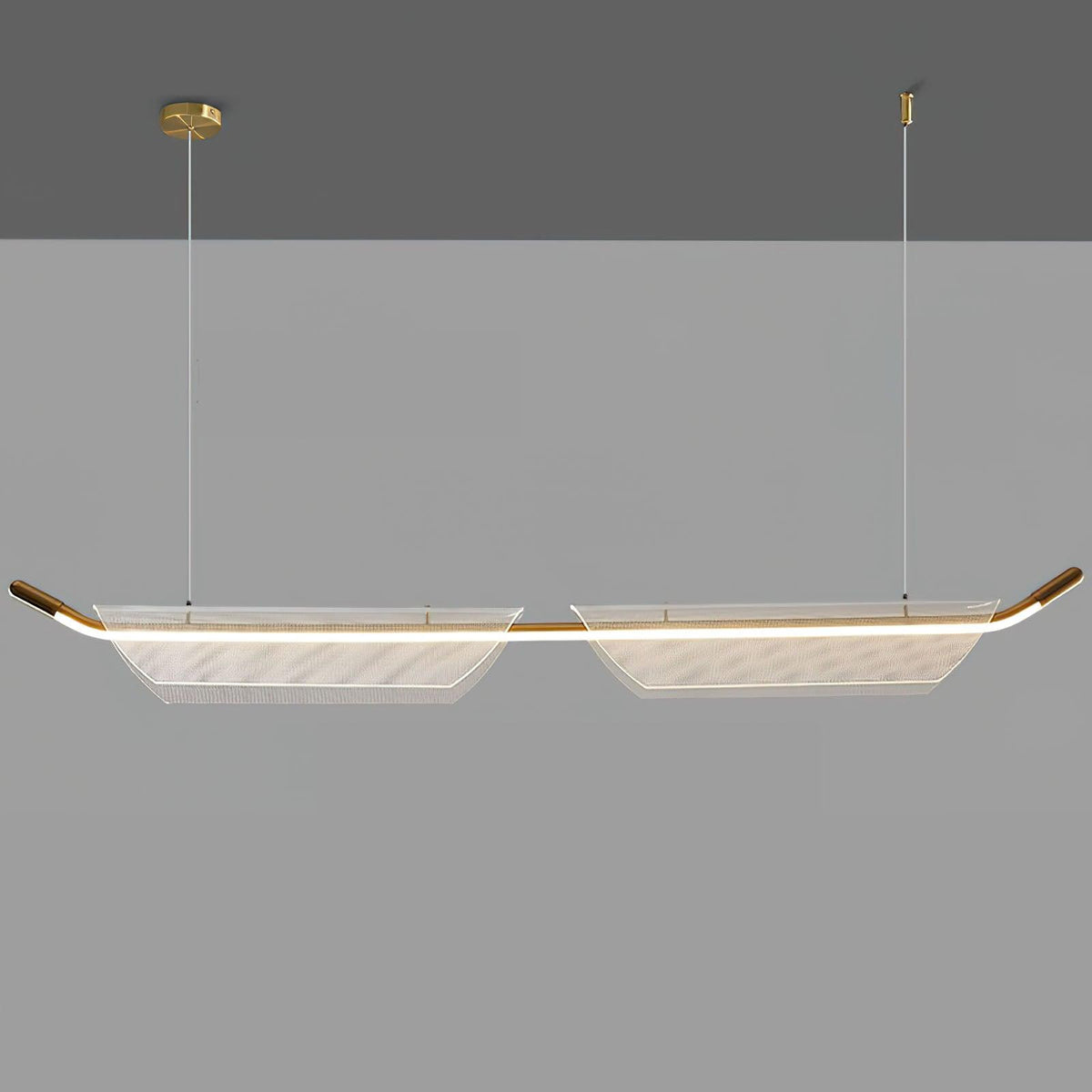 Two Boats Acrylic Pendant Light