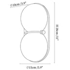 Two Globe Glass Plug-in Wall Sconce