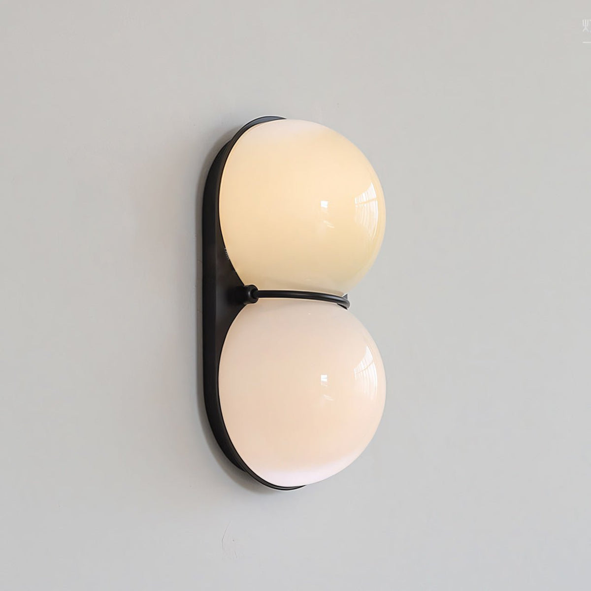 Two Globe Glass Wall Sconce