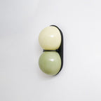Two Globe Glass Wall Sconce