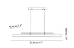 Two Tier Wood Linear Pendant Light