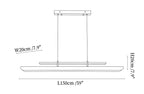 Two Tier Wood Linear Pendant Light