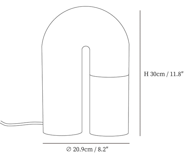 U Shaped Door Table Lamp