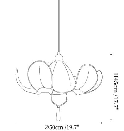 Umbrella Blossom Pendant Light