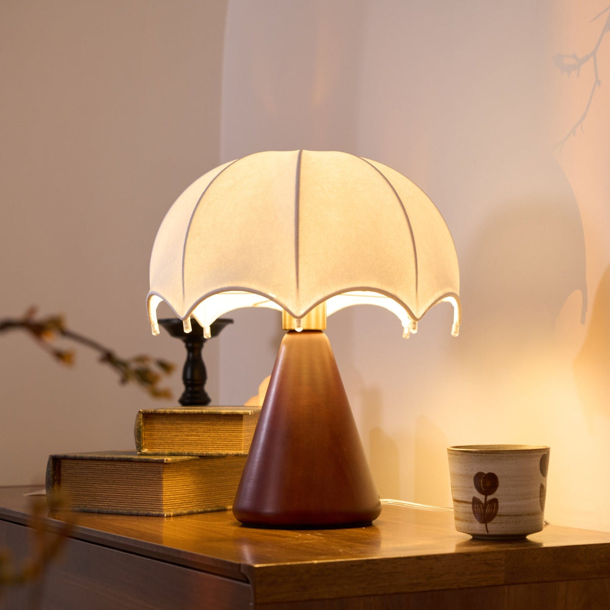 Umbrella Silk Table Lamp
