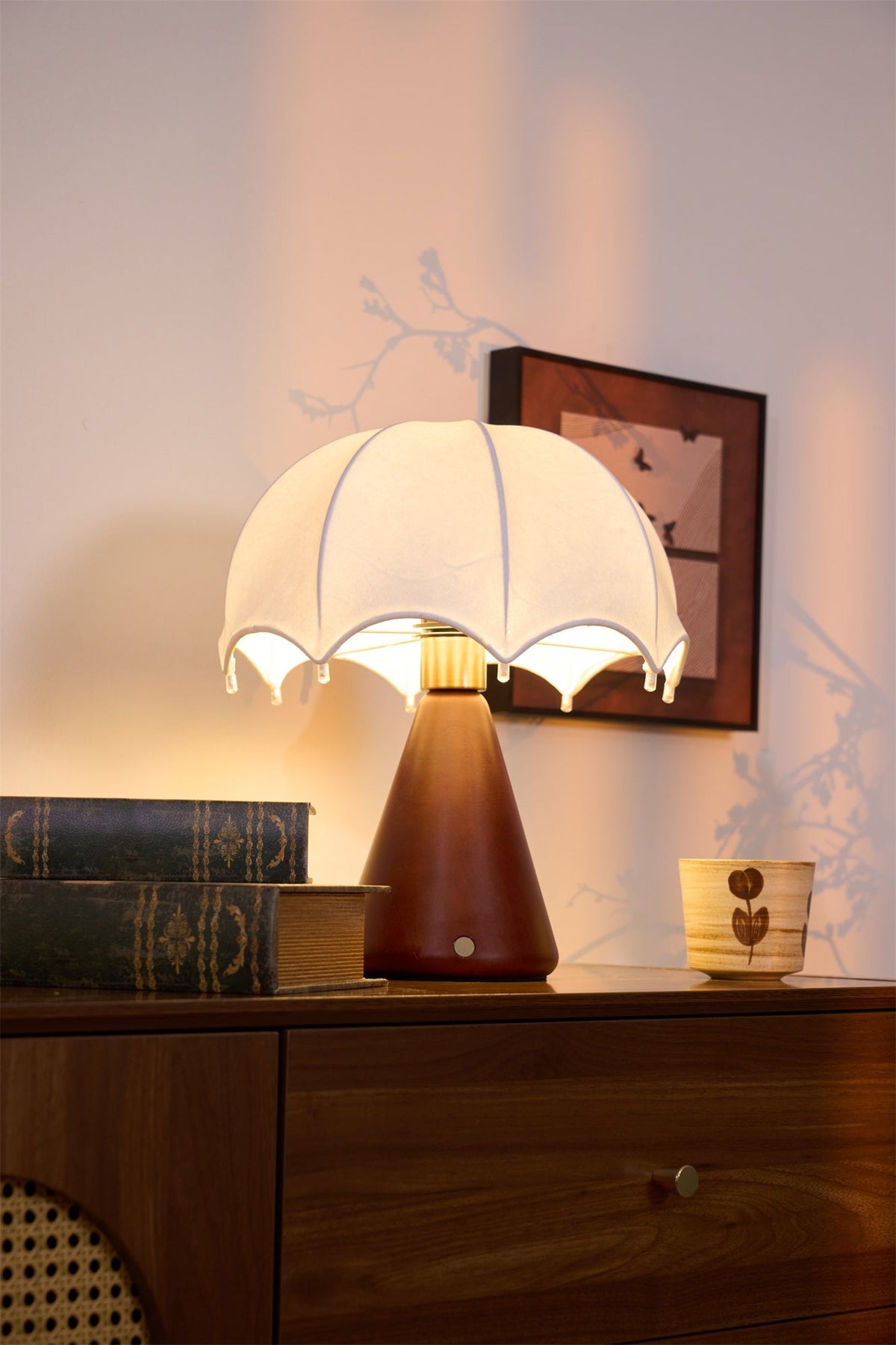 Umbrella Silk Table Lamp