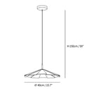 Umbrella Wooden Pendant Light