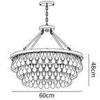 Unique Tiered Crystal Chandelier