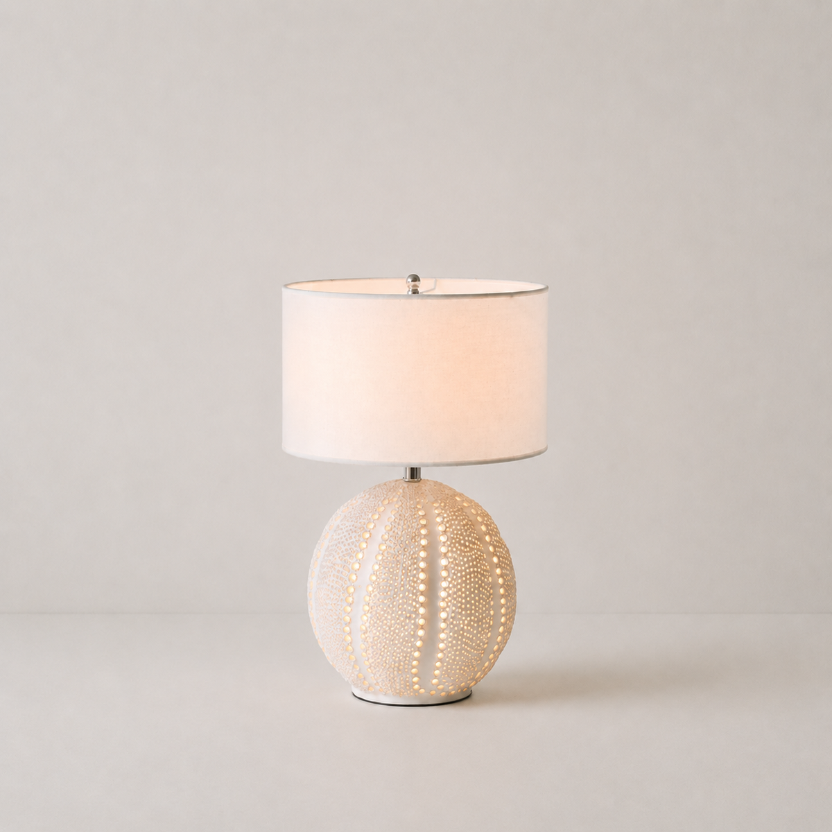 Urchin Textured Ceramic Table Lamp