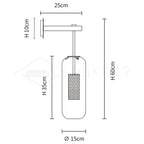 Vadim Glass Plug-in Wall Lamp