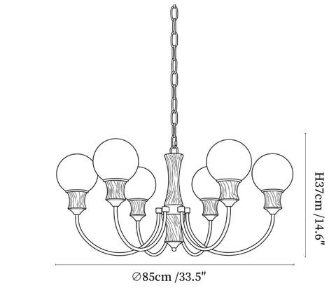 Valdora Globe Chandelier