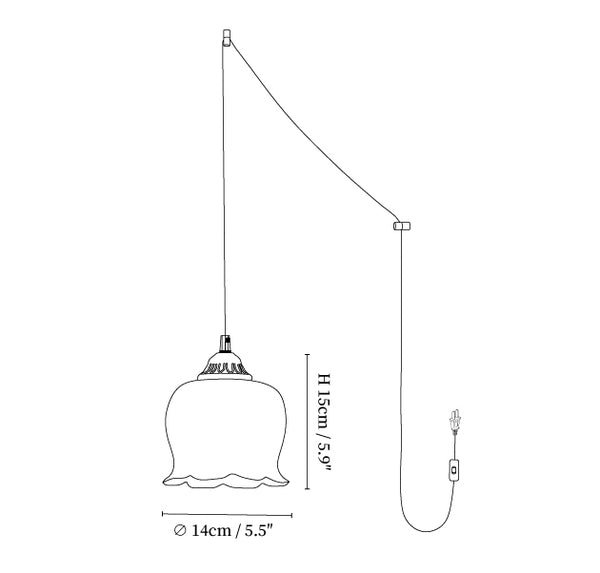 Valley flower Pendant Swag Lamp
