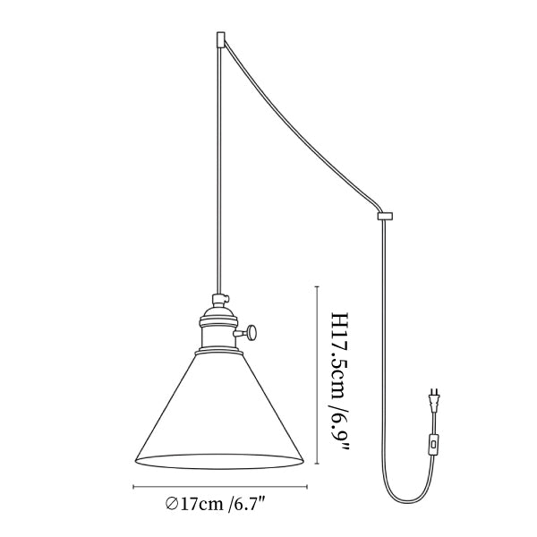 Valmere Cone Swag Pendant Lamp