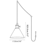 Valmere Cone Swag Pendant Lamp
