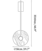 Veil Travertine Wall Lamp