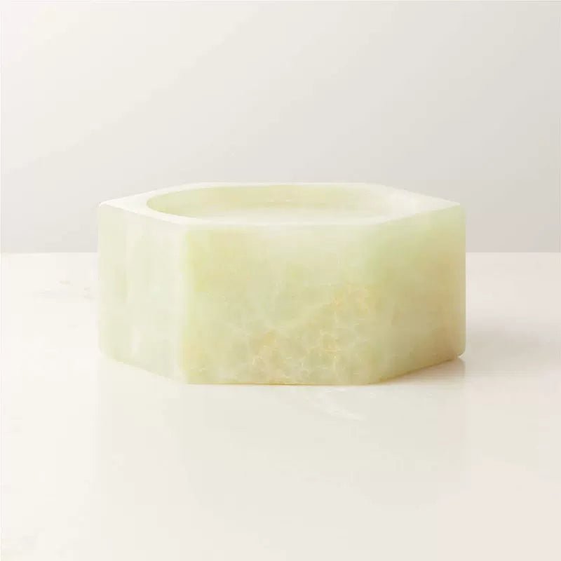 Vela Cube Marble Candle Holder