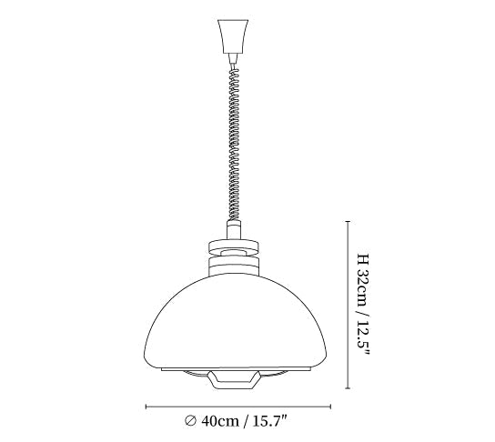 Vela Pudding Pendant Light