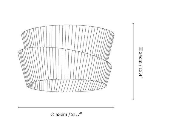Vela Twist Ceiling Lamp
