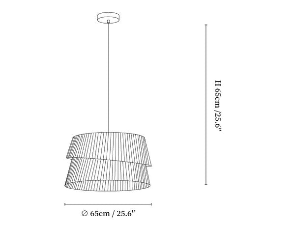 Vela Twist Pendant Lamp