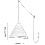Vela Wood Swag Pendant Light