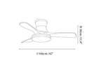 Velano Curve Ceiling Fan Light