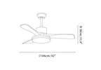 Velano Curve Ceiling Fan Light