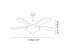 Velano Curve Ceiling Fan Light
