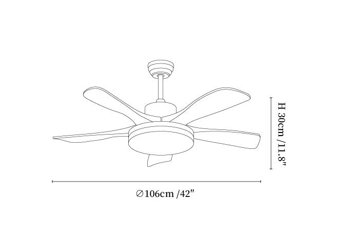 Velano Curve Ceiling Fan Light