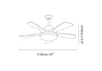 Velano Curve Ceiling Fan Light