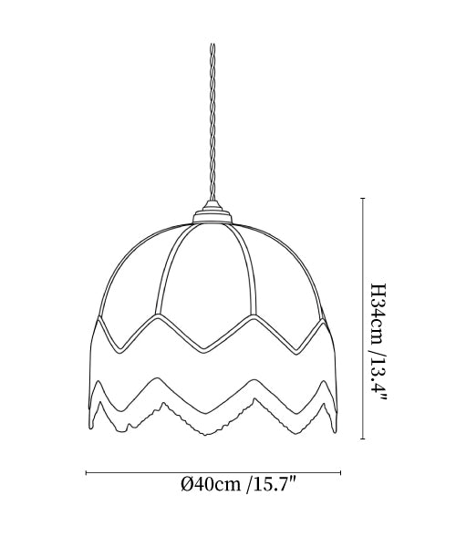Velario Fringe Dome Pendant Light