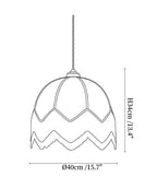 Velario Fringe Dome Pendant Light