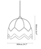 Velario Fringe Dome Pendant Light
