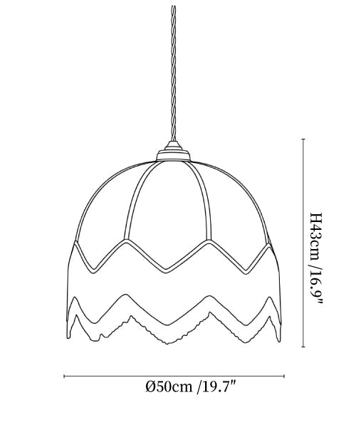Velario Fringe Dome Pendant Light