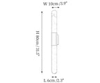 Velin Alabaster Tube Wall Sconce