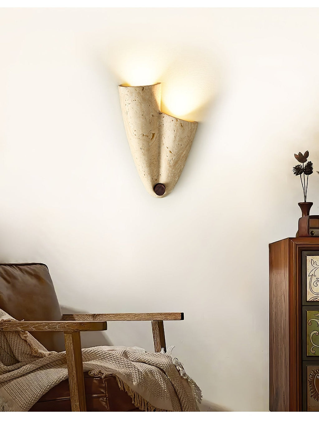 Velo Draped Stone Sconce