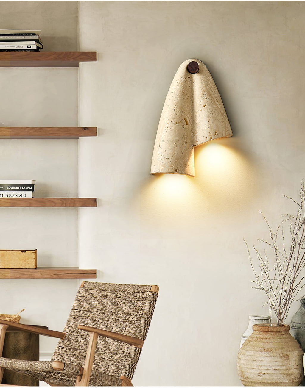 Velo Draped Stone Sconce