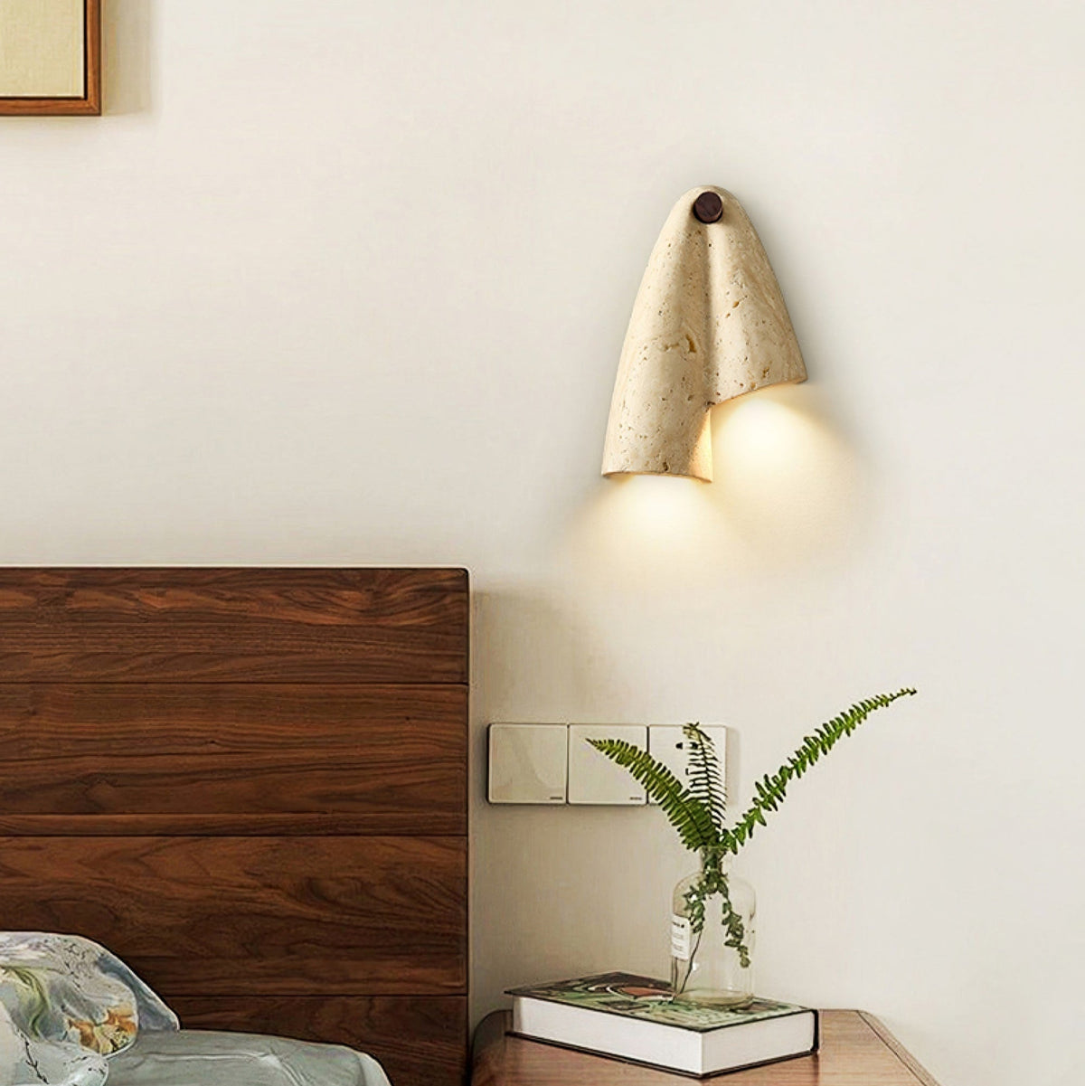 Velo Draped Stone Sconce