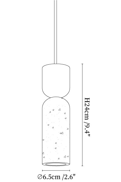Velora Column Pendant Lamp