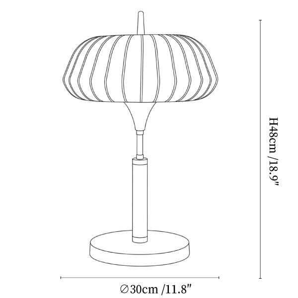 Velora Silk Table Lamp