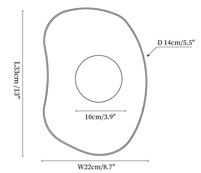 Velora Stone Oval Wall Sconce
