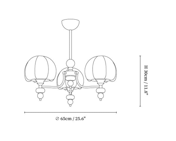 Velvet Petal Chandelier